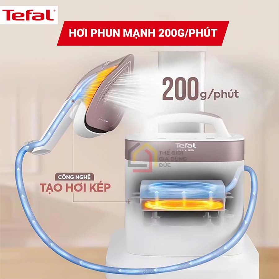 Bàn là hơi nước đứng Tefal IXEO Vision QT1811E0 QH246505 5
